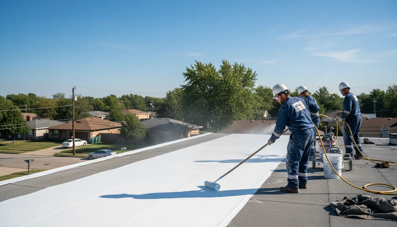 Commercial roof coating in Desha, AR near me